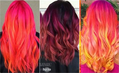 Pin By Flaming Paige On Hair Sunset Hair Sunset Hair Color Bright