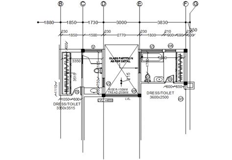 House Toilet Layout Plan And Sanitary Installation Drawing Details Dwg File Cadbull