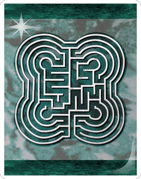 Labyrinth Maze Labyrinth Stencils