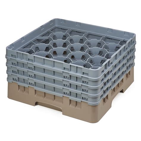 Cambro 20s800184 Camrack Glass Rack W 20 Compartments 4 Gray