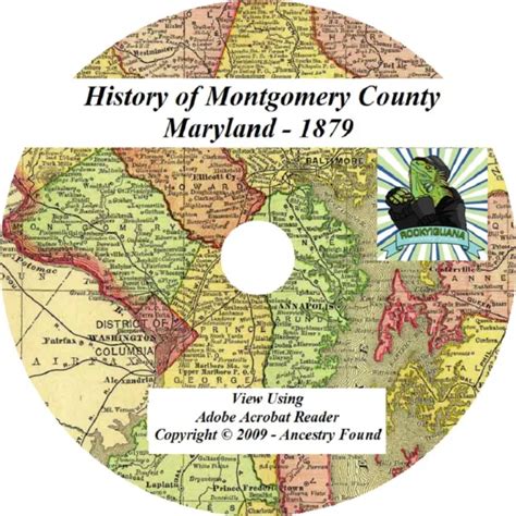 1879 History Genealogy Of Montgomery County Maryland Md 595 Picclick