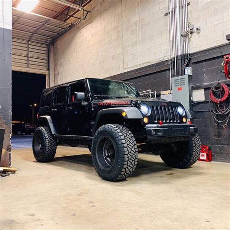 Beautiful Wrangler Lifted With A Metal Cloak 45” Lift Kit Sitting On