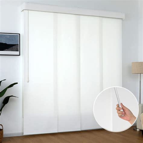 Yoolax Panel Track Blind Wand Control Light Filtering Vertical Blinds