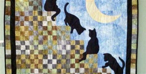 Field of diamonds scrap quilt pattern. Cat Stairway To Heaven and Sweet Kittens Play On Nine ...