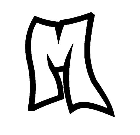 Graffiti Alphabet Letter M Coloring Page Download Print Or Color