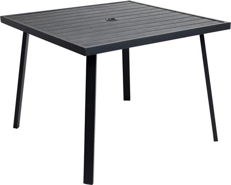 C Hopetree Patio Dining Table With Umbrella Hole Indoor Outdoor