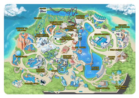 Sea World Theme Park Map Theme Park Map Seaworld Orlando Orlando Map CLOUD HOT GIRL