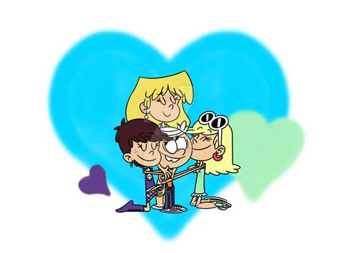 User Bloggranbailamthe Loud House Sisters Hugging Lincoln The