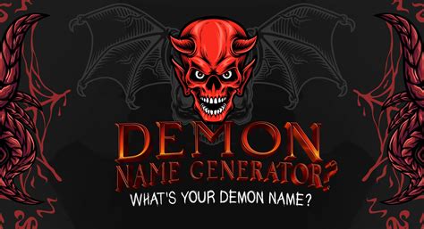 Demon Name Generator Whats Your Demon Name Brainfall