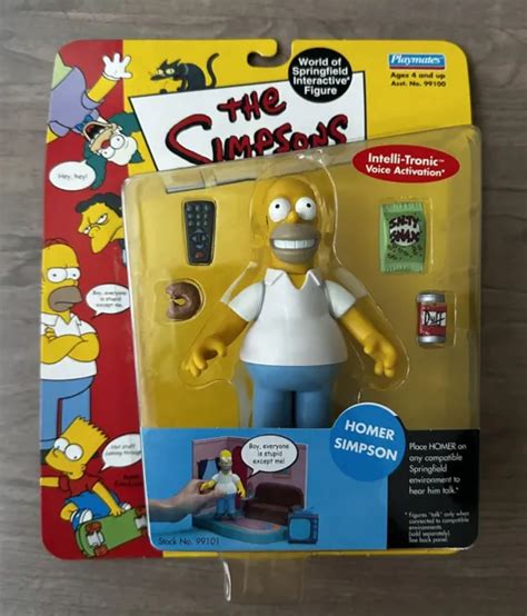 The Simpsons World Of Springfield Homer Simpson Figure Playmates Series 1 New 3500 Picclick