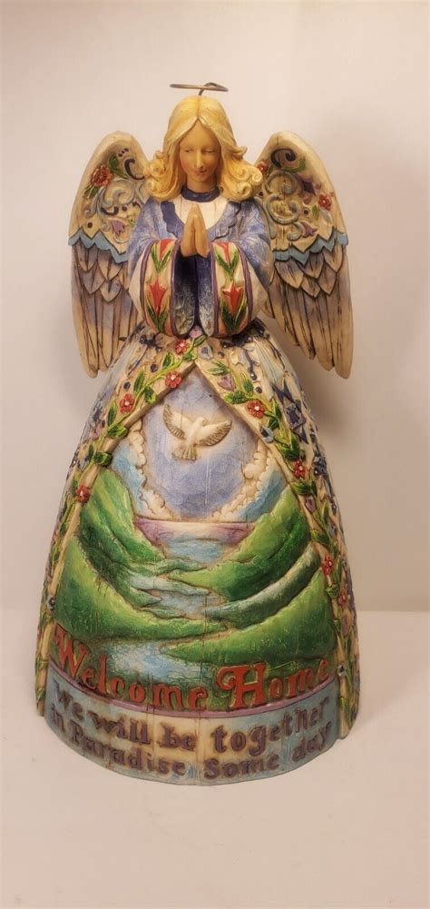 Jim Shore Large 11 Peaceful Journey Angel Figurine 2005 Heartwood