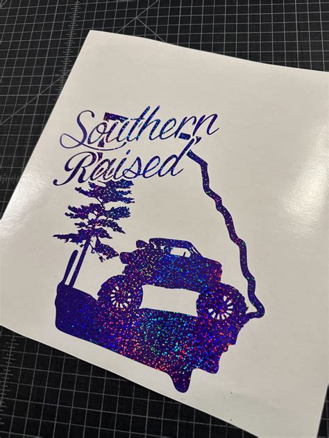 Southern Raised Lifted Side By Side State Decals Bad Bass Designs