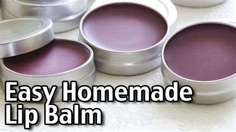 Easy Homemade Lip Balm Youtube