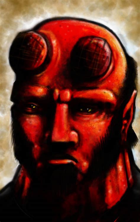 Hellboy A Portrait By Tattooedbatman On Deviantart