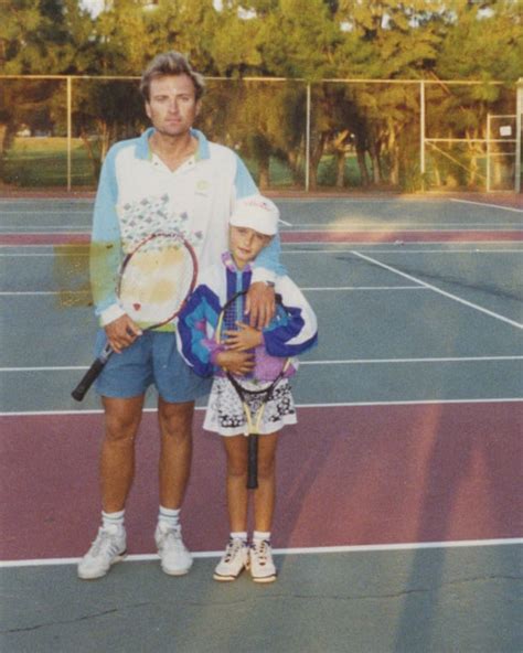 Maria Sharapova With Her Father Yuri In Their First Few Days In