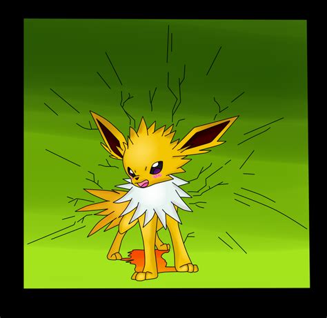 Pokemon Jolteons Discharge Attack Collab By Krazykari On Deviantart