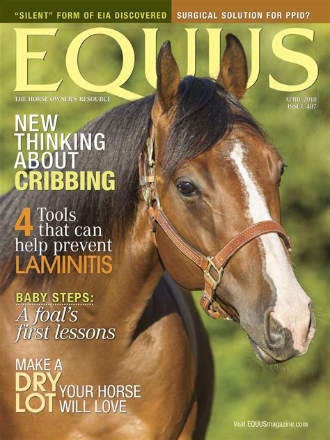 Equus Magazine Cover April 2018 Horse Magazine Equus Digital