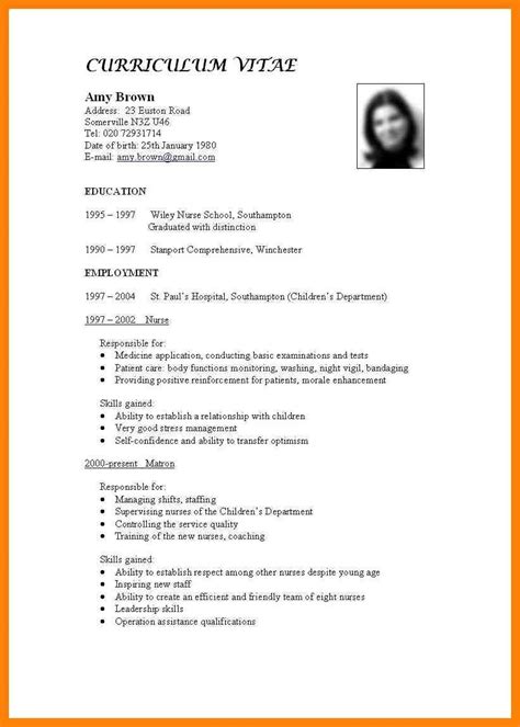 Land your dream job with the perfect resume employers are looking for! Standard Format For Cv Fieldstationco Resume Standard ...