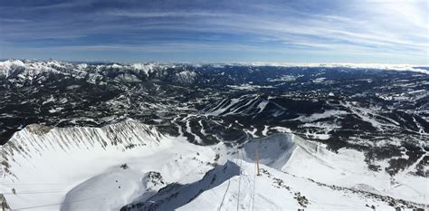 View Today From The Top Of Lone Peak Big Sky Montana Skiing