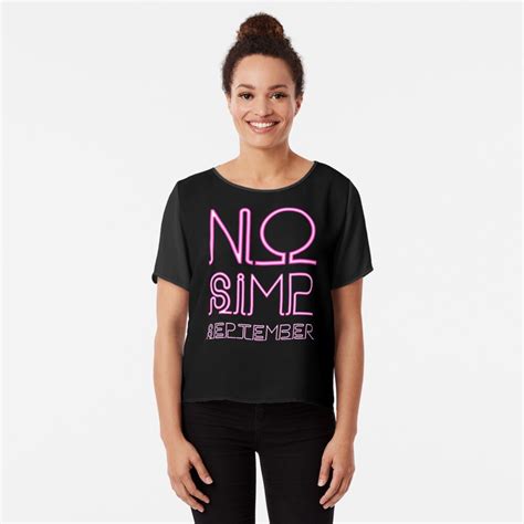 No Simp September Pink T Shirt By Henrikgl Redbubble