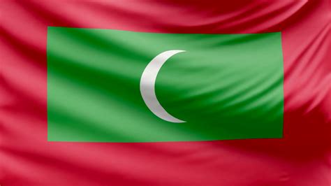 Stunning Maldives Flag In 4k Stock Motion Graphics Sbv 311587853