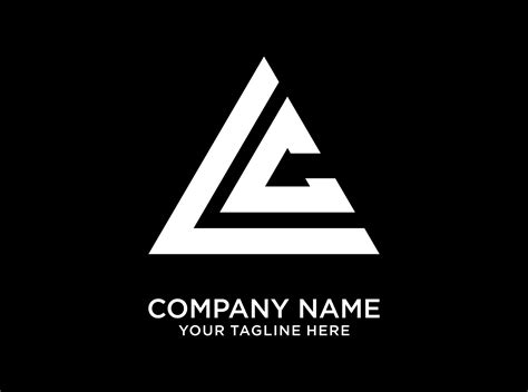 Lc Letter Logo Design Triangle Shape Graphic By Mlaku Banter · Creative