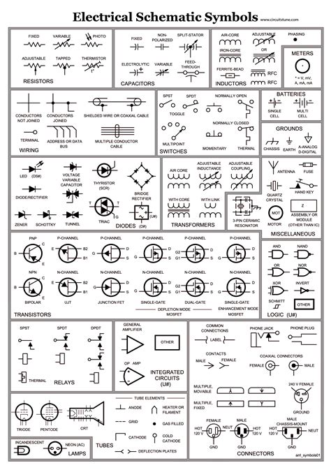 Electrical Schematic Symbols Circuitstune