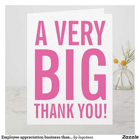Employee Appreciation Business Thank You Card In 2020