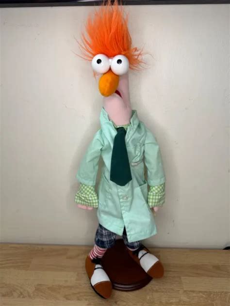 The Muppets Beaker 18 Plush Doll Muppet Authentic Disneyland Sababa
