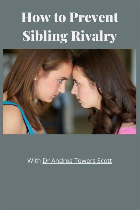 how to prevent sibling rivalry write speak relate