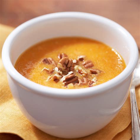 Individually wrap each potato in aluminum foil. Sweet Potato Soup with Toasted Pecans Recipe - EatingWell