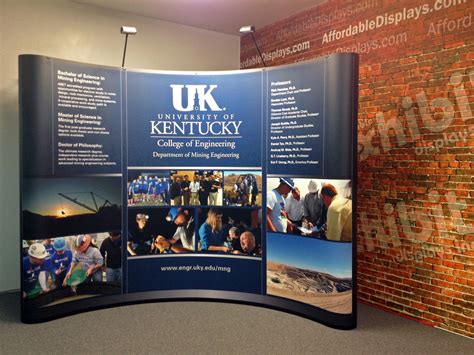 University Of Kentucky 10ft 1up Pop Up Trade Show Display Booth Full
