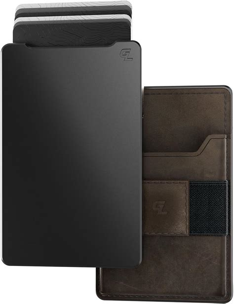 Groove Life Groove Wallet Gun Metalbrown Leather Go Mens