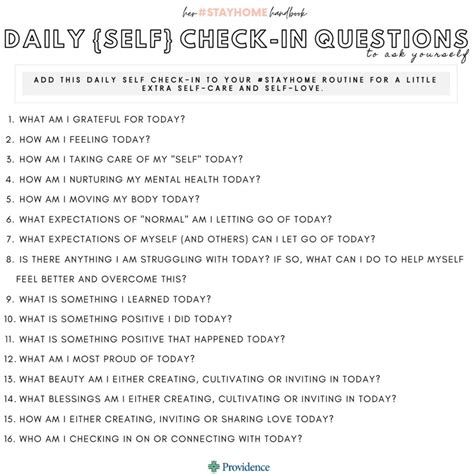 Daily Check In Questions To Ask Yourself Herfeed