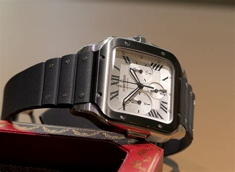 The santos collection also contains a few chronographs. Hands-On: The Cartier Santos Chronograph in Steel ...