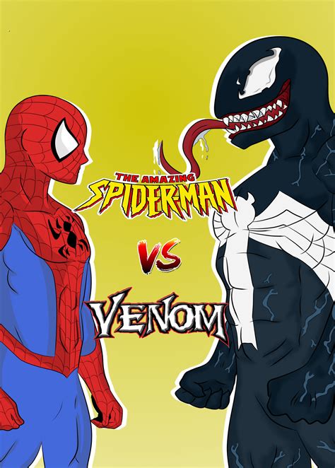 Spiderman Vs Venom By Nerdhunterart On Deviantart