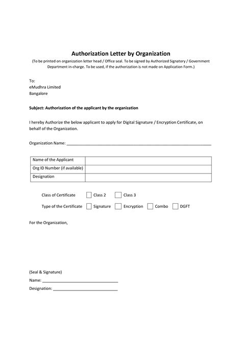 Authorization Letter By Organization How To Write An Authorization
