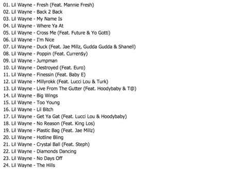 Lil wayne comes true with another new album titled no ceilings which is available for download. Lil Wayne - No Ceilings 2 (Mixtape Tracklist) | Home of ...
