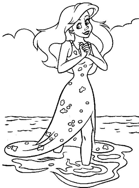 Let's paint princess ariel coloring page do you like disney princess coloring pages? Disney Princess Ariel Coloring Pages