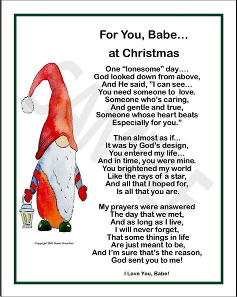 Christmas Poem For My Boyfriend Christmas Poem For Etsy In 2023