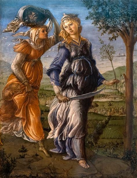Botticelli Judith Head Holofernes Uffizi Gallery In Florence