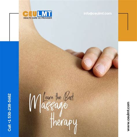 Learn Massage Therapy With Us Visit Our Website Today At For More Information