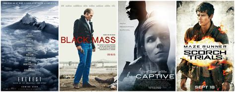 New Movies This Week Everest Scorch Trials Black Mass And Captive Reel Life With Jane