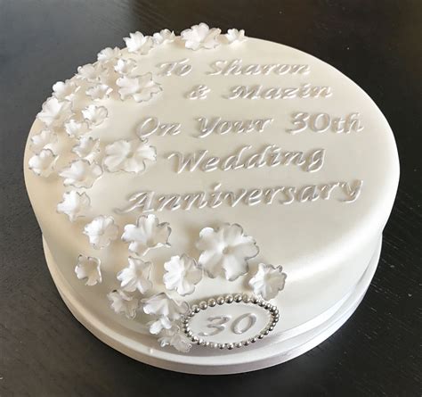 30th Wedding Anniversary Cake 30th Anniversary Cake 30th Wedding