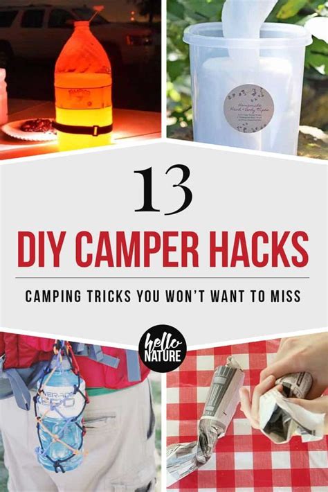 13 Diy Camper Tricks You Need For Your Next Trip Camping Projects