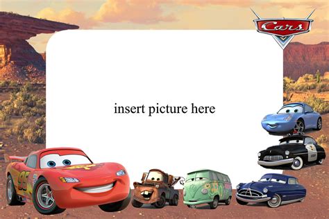 Cars Png Frame01 Printable Png Frames Cartoon Character Png Photo