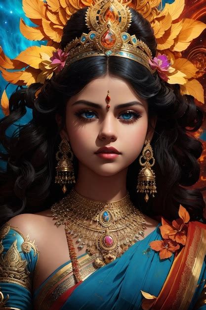 Premium Ai Image Indian Girl Parvati Indian Beaty Indian Beauty