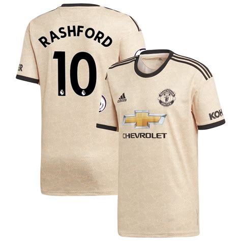 Youth Adidas Marcus Rashford Tan Manchester United 201920 Away Replica