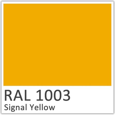 Ral 1003 Signal Yellow Polyester Flowcoat