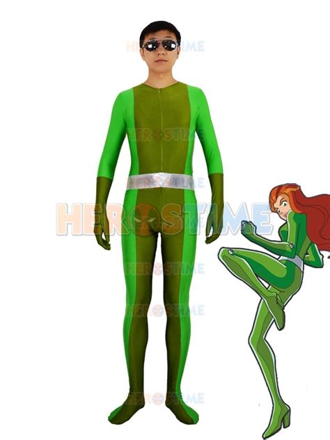 Buy Totally Spies Sam Green Spandex Superhero Costume